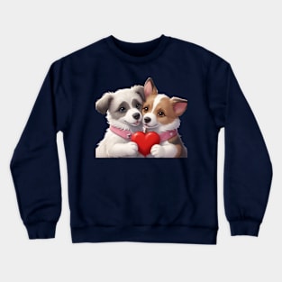 Celebrate Your Furry Family: Tail-Wagging Wall Art & Dog Gifts Crewneck Sweatshirt